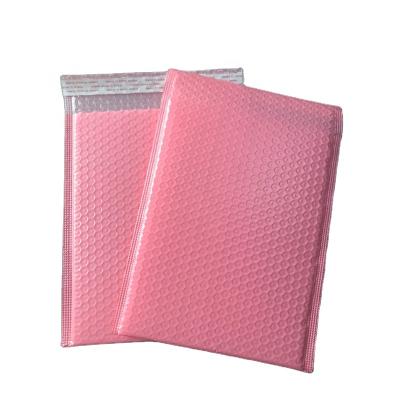 China Strong Adhesive Custom Black Bubble Mailer Polymailer Pink Padded Mailer Envelopes for sale