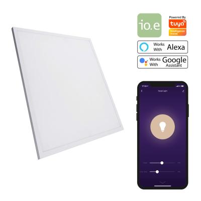 China CCT IP20 595mm Dimmable Wifi Smart Wi-Fi LED Panel Light 4000lm 40W 100-240V Tuya Works With Alexa And Google Assistant for sale