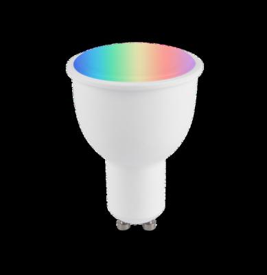 China Residential Smart Bulb GU10 16million Color WiFi Bulb 326lm 4.5W Tuya Amazone Alexa Google Home 2021 New ERP for sale