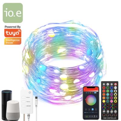 China String Smart Christmas Light WiFi LED String Light Sync with Music 10m Tuya Alexa Google Assistant for sale