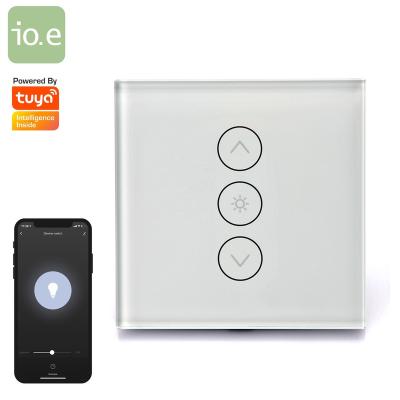 China Wifi Wall Switch Dimmable WiFi Smart Living Touch Screen Alexa And Google Home Voice Control Powered By Tuya for sale