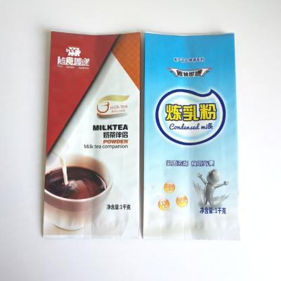 China Coffee Bag Rectangle Food Grade Mylar Moisture Proof Custom Printed Heat Seal Bags For Condensed Milk Powder for sale