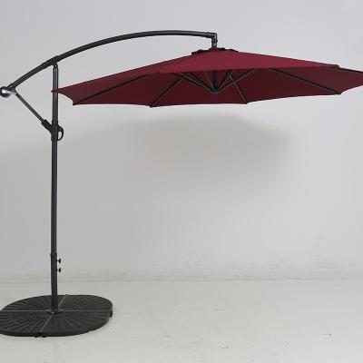 China Luxury Cantilever Umbrella 2.5M Large Garden Yard Sun Cantilever Umbrella Contemporary Outdoor Cafe Parasol for sale