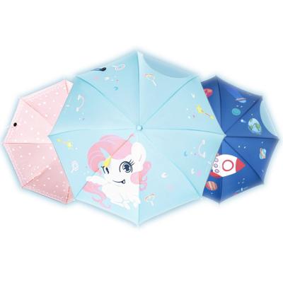 China Children Manual Open Cute Umbrella Child Clear Umbrella Printing Unicorn Umbrella Customized Design for sale