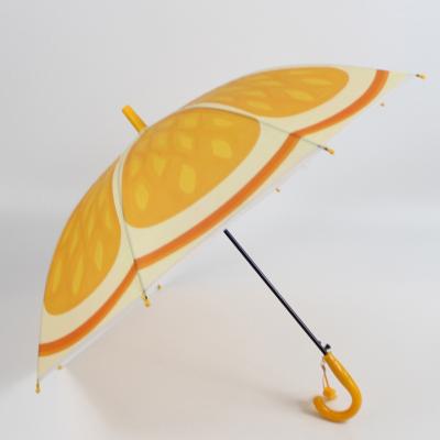 China Novelty Funny Automobile Opening Small Clear Poe Fruit Umbrella For Kids for sale