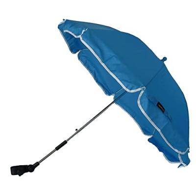 China UV Proof Adjustable Blue Chair Clip Umbrella With Clip Handle For Baby for sale