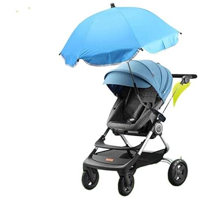 China UV Protection Easy Install Parasol Safety Baby Stroller Umbrella With Clamp Portable Compact Chair Umbrella for sale