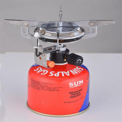 China New Arrival Mini One-Piece Portable Outdoor Folding Gas Traveling Camping Stove Outdoor Camping Stove for sale