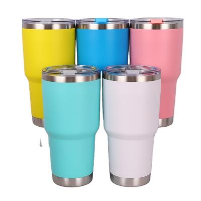 China Customized Viable Customized Car Cup Double Wall Stainless Steel Coffee Tumbler Water Bottle Mug for sale