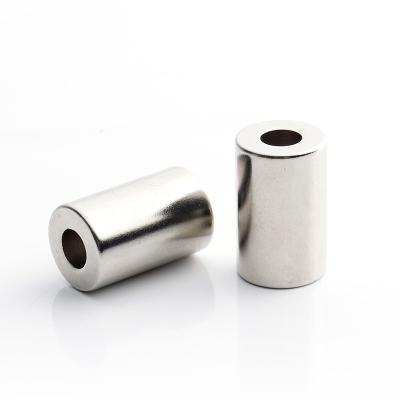 China Magnetic Super Strong Ndfeb Industrial Magnet With Hole Cylinder Magnet Neodymium Industrial Magnet Permanent ±5% BAR for sale