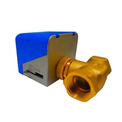 China Forging Brass Split Type Electric Water Inlet Valve Two Way Hydraulic Valve Body for sale