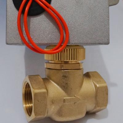 China Electric Actuator Two Way Check Valve 220VAC DN20 Brass Two Way Electric Float Valve Ball Valve for sale