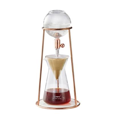 China Zero Viable Hero Rose Golden Manual Rapid Coffee Cold Brewer DingYuan MINI Cold Brewer for sale