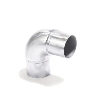 China Modern Stainless Steel Balustrade Elbow Railing Connector Flush Stainless Steel Joiner for sale