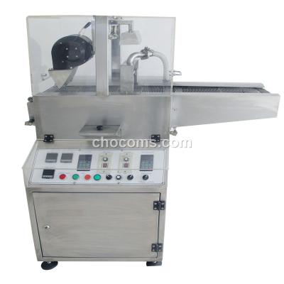 China Oreos snack factory chocolate tarp peanut butter with new chocolate enrober machine for sale