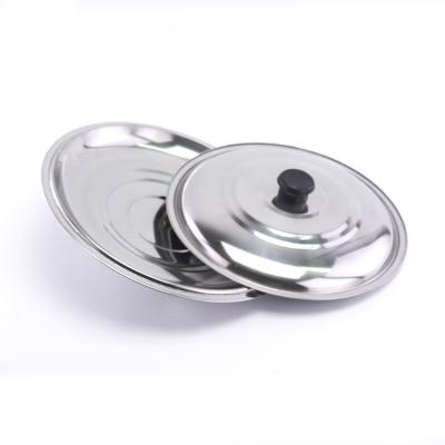 China Sustainable Stainless Steel Round Cooking Steel Kitchen Styling Basket Lid For Boiling Pot Cloth Lid for sale