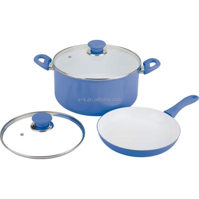 China Amazon Stainless Steel Stick Saucepan Sets Non Popular Cast Iron Enamel Cookware Set Viable for sale