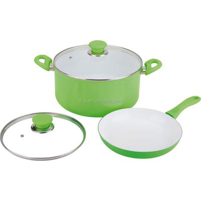 China Sustainable Iron Pans Nonstick Pot Cookware Pots And Pans Cookware Reasonable Price Set for sale