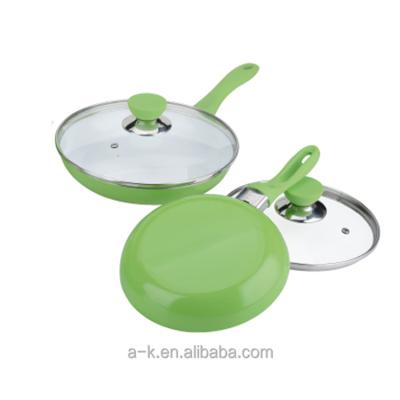 China Sustainable China Made Cooking Pots And Pans Double Sided Stick Frying Big Frying Pan for sale