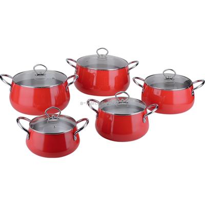 China Originally Kitchen Stainless Steel Shining Copper Smart Electric Ceramic Pot Set Cooking for sale