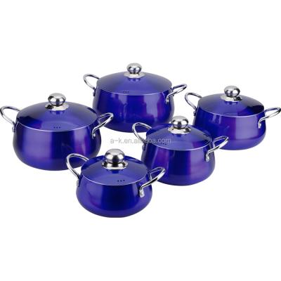 China Sustainable Top Quality Non Induction Bottom Stainless Steel Stick Cook Glass Pots Clay Cooking Pot for sale