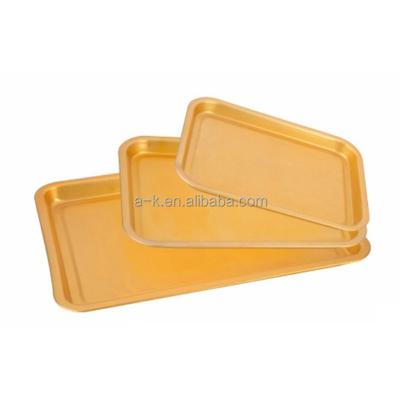 China Aulminum Factory Price Aluminum Tray Raised Plate Mini Dish Serving Tray for sale