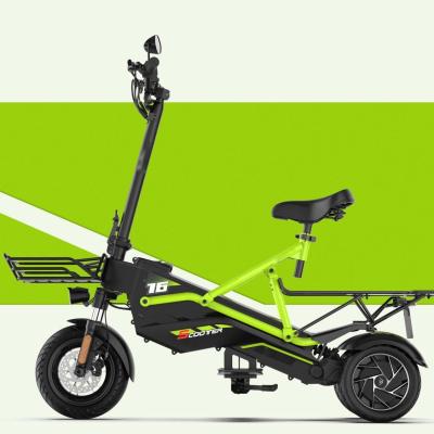 China 2022 New Coming 3wheel Electric Scooter Off Road Delivery E Scooter Three Wheel Double Wheel Motor Scooter 2022 500W*2 1000W for sale