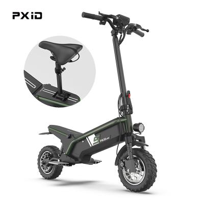 China PXID Unisex F1 500w 48V 10 Ah Foldable Off Road Electric Scooter With Seat for sale