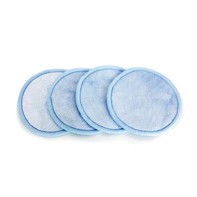 China Ultra Soft Reusable Makeup Removal Pads Reusable Bamboo Microfiber Face Pad and Makeup Remover Pads Blue Color for sale