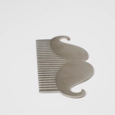 China RTS-Home Product Beard Care Right Angle Groming and Metal Beard Comb for MEN for sale