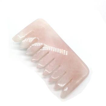 China Wholesale Home Pink Jade Quartz Massager Hair Comb for sale