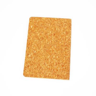 China Printed paper notebook with cork material cover for sale