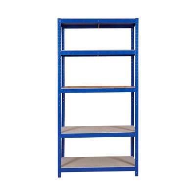 China Inexpensive Large Metal Book Rack Metal Shelf Office Warehouse Rack Frame Workshop Shelving Units For Garage for sale