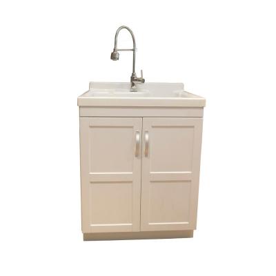 China HOIFAT CLASSIC Home Center Bathroom Furniture Acrylic Sink Cabinet Cabinet With Sink Vanity Design Corner Unit for sale