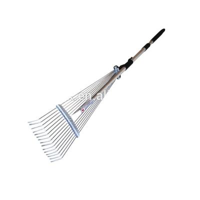 China 15T Aluminum Handle Adjustable Steel Rake Ideal for DIY Grade Gardening Tasks for sale