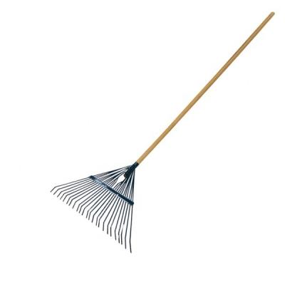 China STEEL Leaf Rake with 1.2M Wooden Handle Efficiently Remove Leaves and Debris for sale