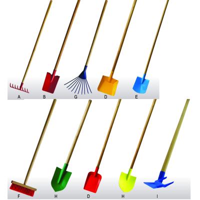 China 10pcs Garden Hand Tools Set with Long Wooden Handle Multifunctional and Customized Support for sale