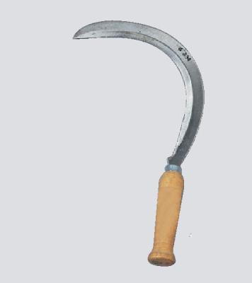 China 34 Black Oxide Finish Agriculture Harvest Hand Sickle for Heavy-Duty Harvesting for sale