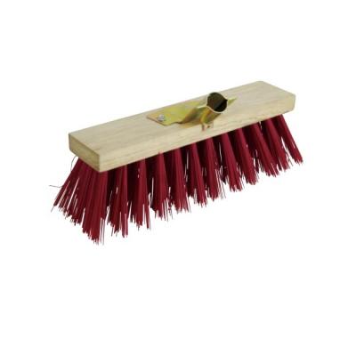 China 4IN Bristle Length Heavy Duty Wooden Hand Floor Cleaning Broom Brush for sale