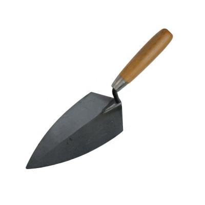 China ODM Supported Point Blade Plastering Bricklaying Trowel with Wooden Handle DIY Grade for sale