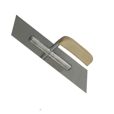 China Wooden Handle 280x100mm Stainless Steel Plastering Trowel for Construction Projects for sale