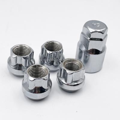 China 60 Degree Tapered Seat 12*1.5 22mm Wheel Lock Nuts for sale