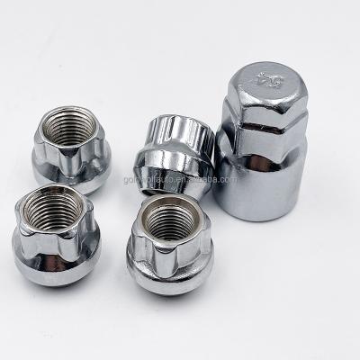 China Steel 60 Degree Tapered Seat 12*1.5 Wheel Lock Nuts For KIA for sale