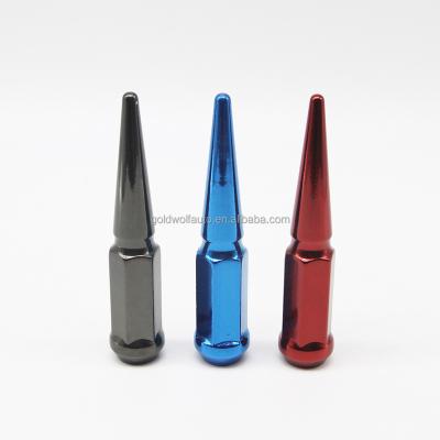 China Steel Red Spike Lug Nuts For Car Wheel for sale