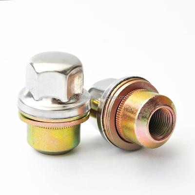 China RRD500560 Zinc Surface Steel Wheel Lug Nut With Stainless Steel Cover For Land Rover for sale