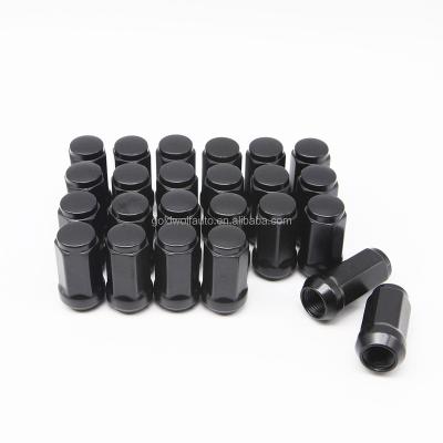 China BLACK SEAT 14X1.5 WHEEL LUG TAPERED NUTS BOW ACORN FOR GMC 45mm MODELS for sale