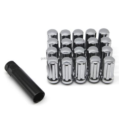 China Steel 51mm Length 7 Spline Wheel Lug Nut for sale