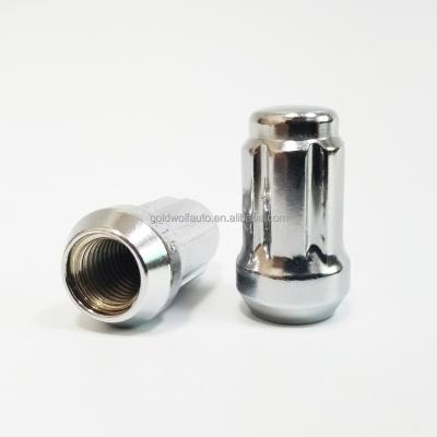 China 6 Spline Silver Outer Lug Nut 35mm for sale