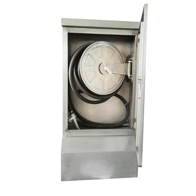 China 6-20 ground type fire hose reel cabinet stainless steel price for sale