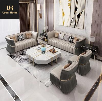 China High Quality High End Contemporary Design Couches leather sofa set Furniture Living Room Sofa for sale